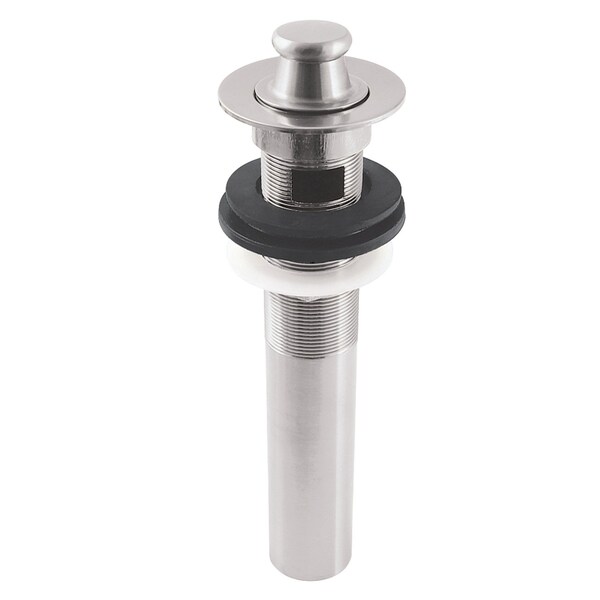 Lift and Turn Sink Drain with Overflow, 17 Gauge, Polished Nickel